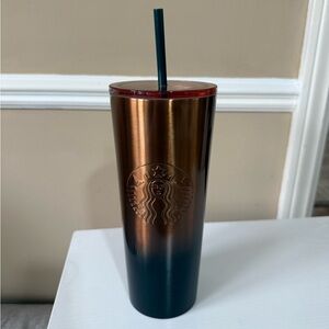New Starbucks Copper and Black Tumbler